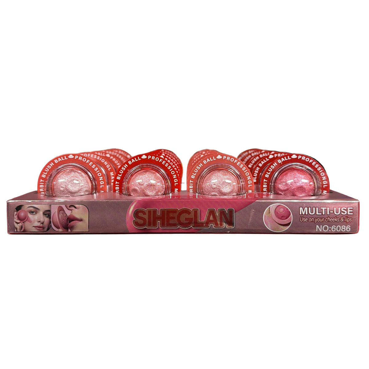 SIHEGLAN BLUSH BALL MULTI-USE 20 PCS DISPLAY