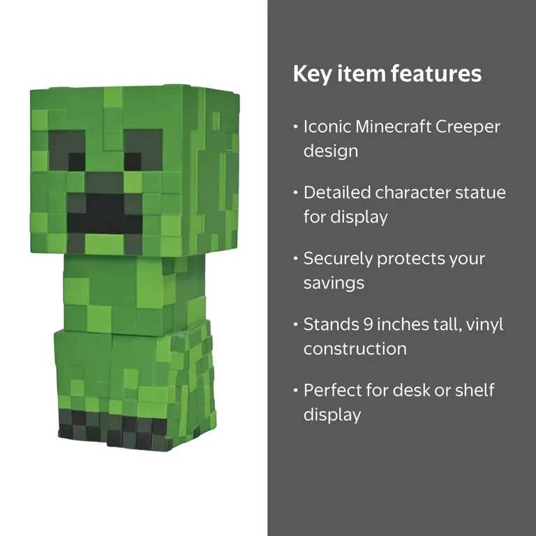 MINECRAFT– CREEPER PVC MONEY BANK