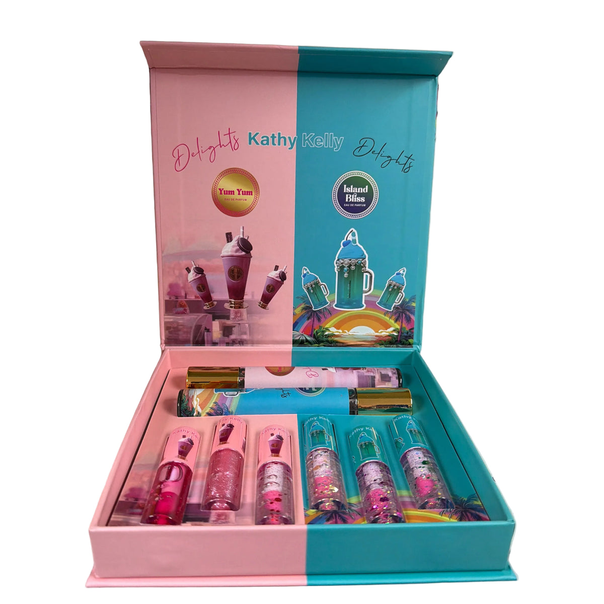 YUM YUM & ISLAND BLISS PERFUME WITH LIP GLOSS