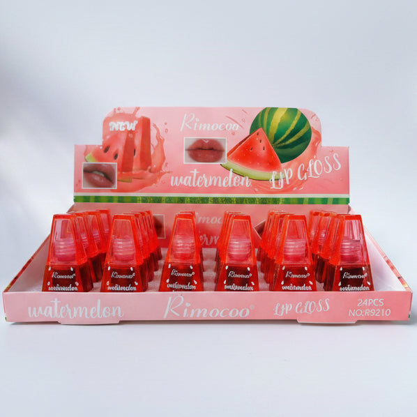 RIMOCOO WATERMELON LIP GLOSS 24PCS DISPLAY