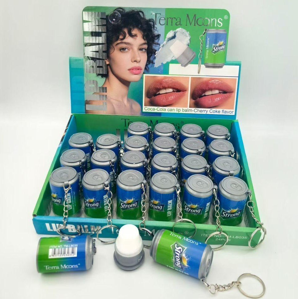 TERRA MOONS LIP BALM SODA CAN 24 PCS DISPLAY NO.TM-LB035