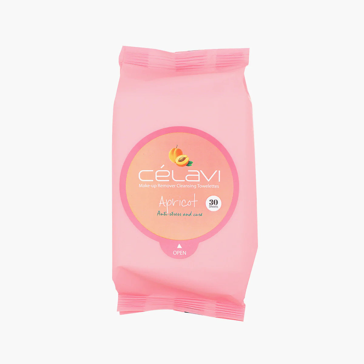 CELAVI MAKE-UP REMOVER CLEANSING TOWELETTES APRICOT 6PACK