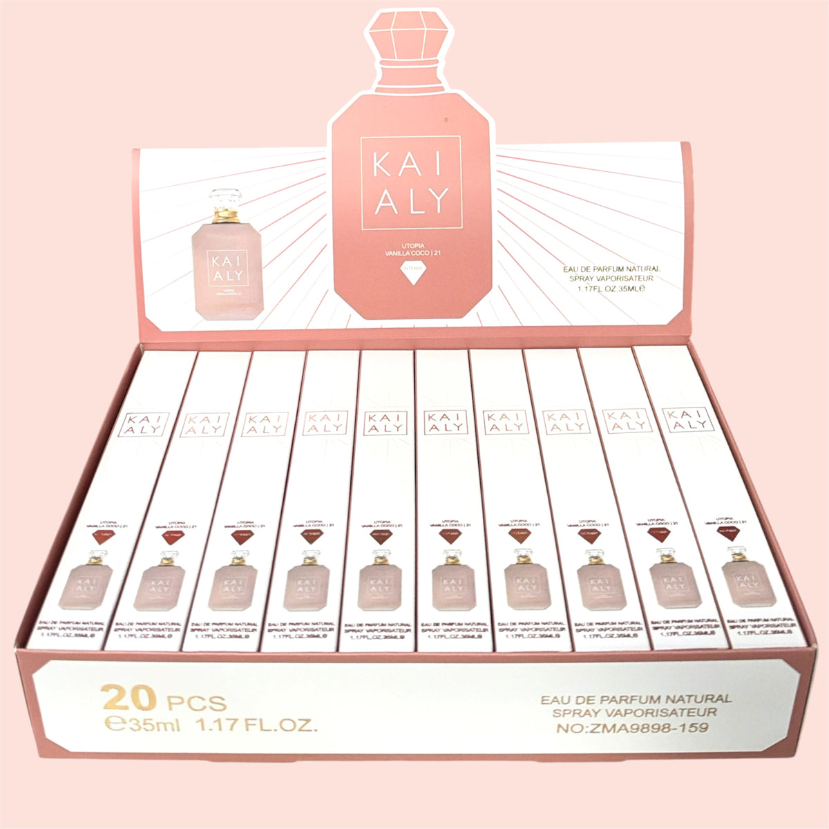 KAIALY UTOPIA VANILLA COCO | 21 TRAVEL SIZE PERFUME 20 PCS 1.17FL OZ/35ML ZMA9898-159