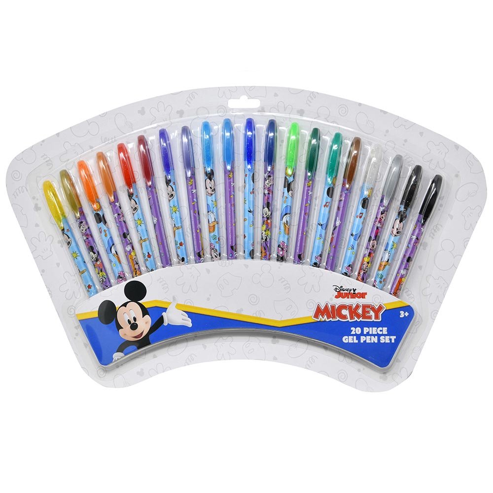 DISNEY JUNIOR MICKEY 20 PIECE GEL PEN SET