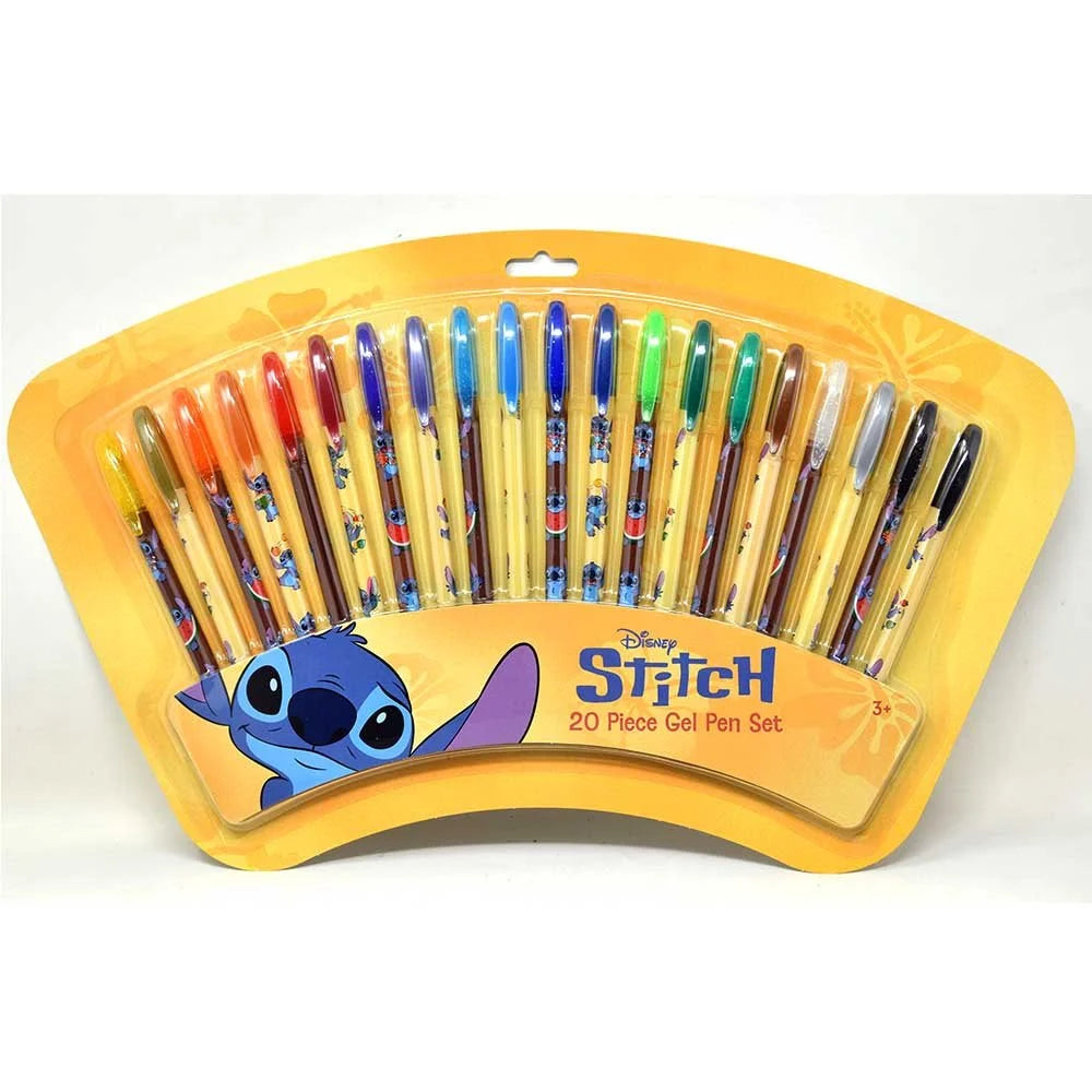 DISNEY STITCH 20 PIECE GEL PEN SET