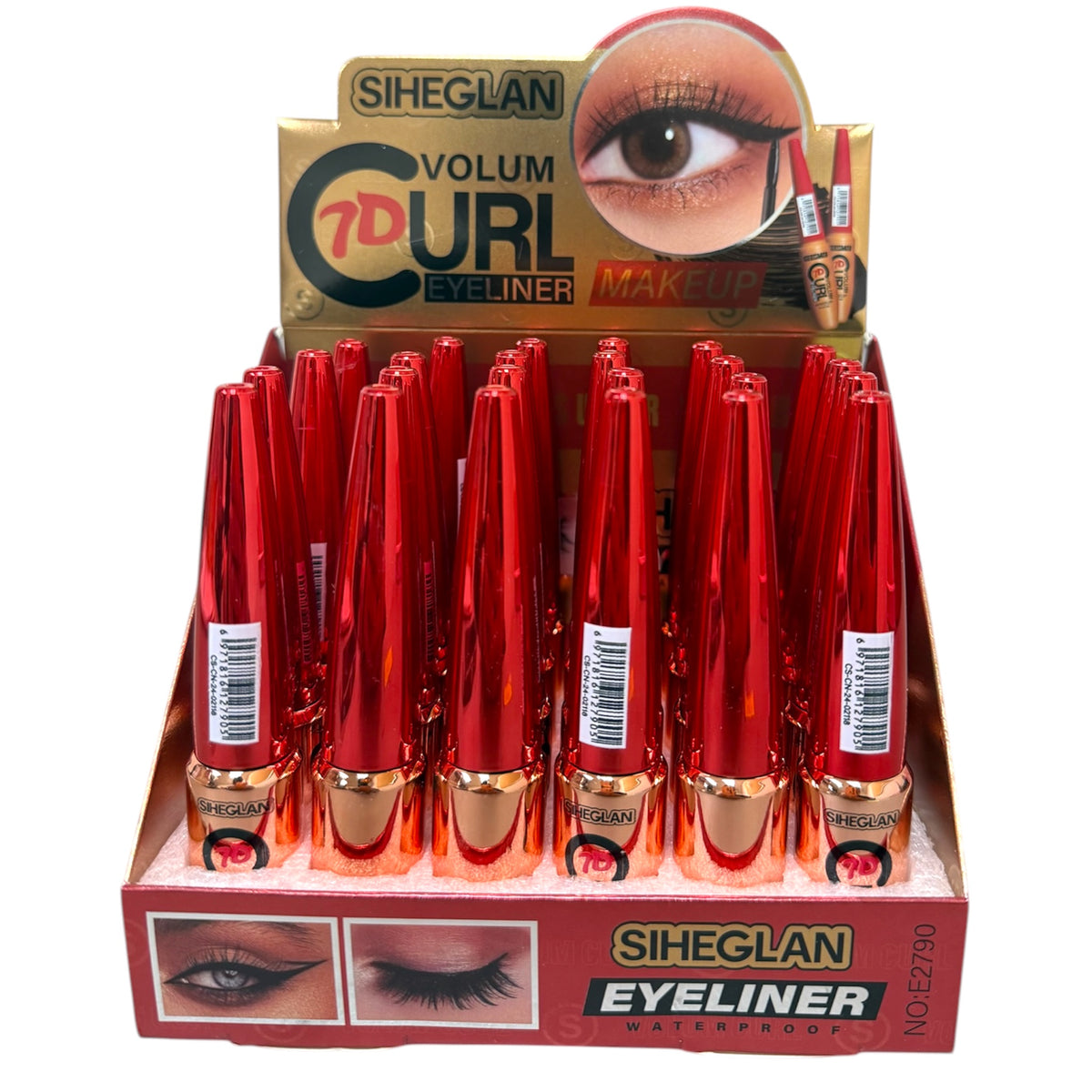 SIHEGLAN EYELINER WATERPROOF 24PCS