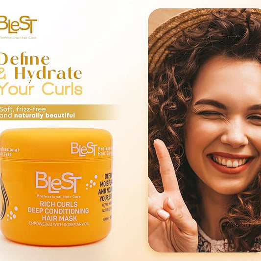 BLEST RICH CURLS DEEP CONDITIONING HAIR MASK 2 PCS