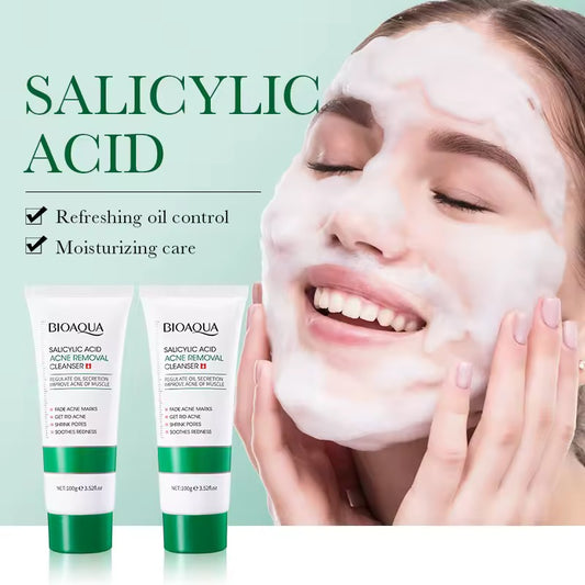BIOAQUA SALICYLIC ACID ACNE REMOVAL CLEANSER 3 PCS