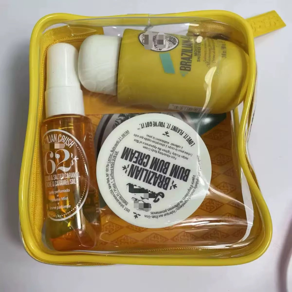 YELLOW SET BUM BUM SUMMER 3PCS WITH BODY WASH ,ELASTI-CREAM AND PERFUME MIST 1 PC