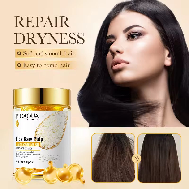 BIOAQUA RICE HAIR ESSENTIAL OIL 3 PCS
