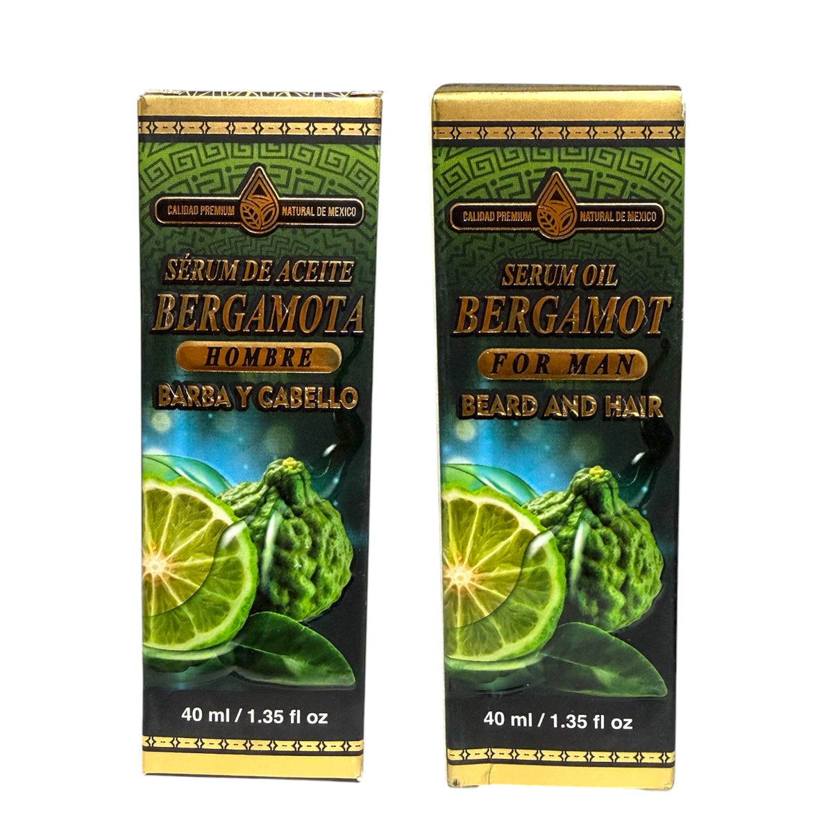 SERUM DE ACEITE BERGAMOTA HOMBRE PARA CABELLO 2 PCS