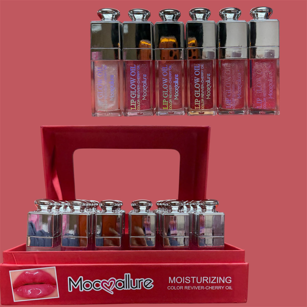 MOC❤️ALLURE LIP GLOW OIL 24 PCS DISPLAY NO.2333