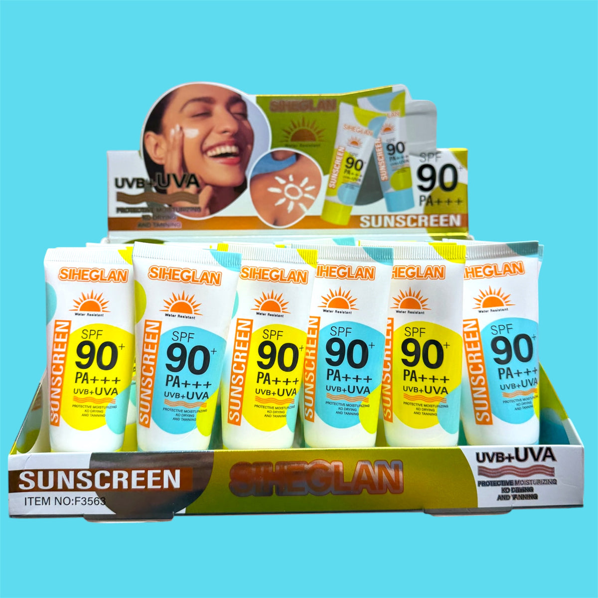 SIHEGLAN MOISTURIZING SUNSCREEN 24 PCS DISPLAY NO.F3563