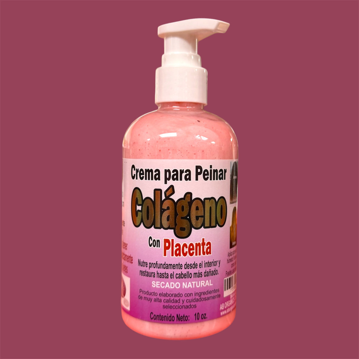 CREMA PARA PEINAR COLAGENO CON PLACENTA/ COLLAGEN LEAVE-IN STYLING CREAM WITH PLACENTA 2 PCS
