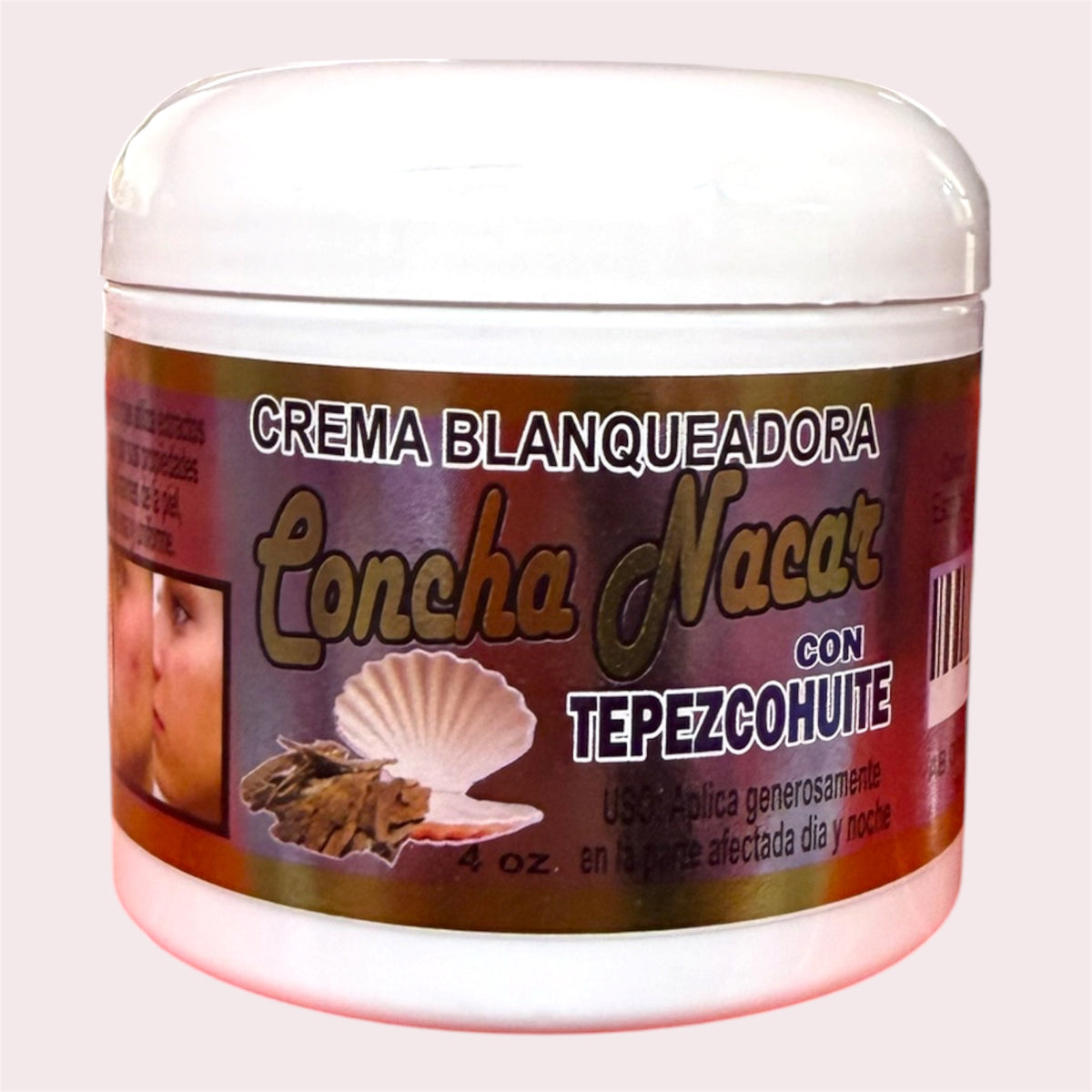 CREMA BLANQUEADORA CONCHA NACAR CON TEPEZCOHUITE/WHITENING CREAM - MOTHER OF PEARL WITH TEPEZCOHUITE 2 PCS