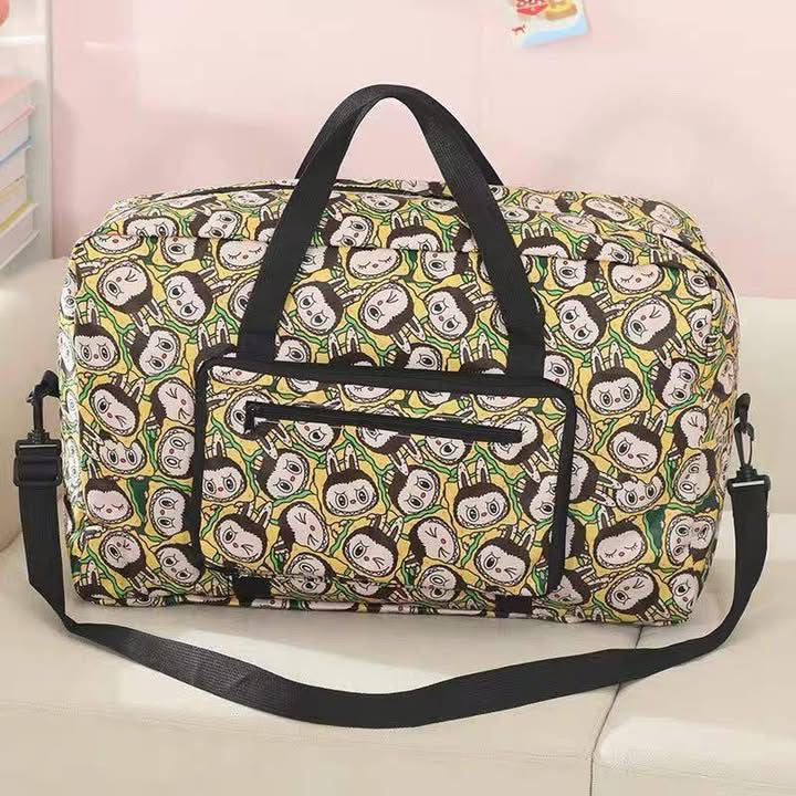 FLUFFY BEAR DUFFEL BAG YELLOW ALL PRINT 1 PC
