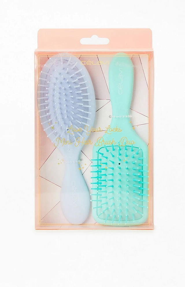 CELAVI MINI HAIR BRUSH 2 IN 1 TURQUOISE 1 PC