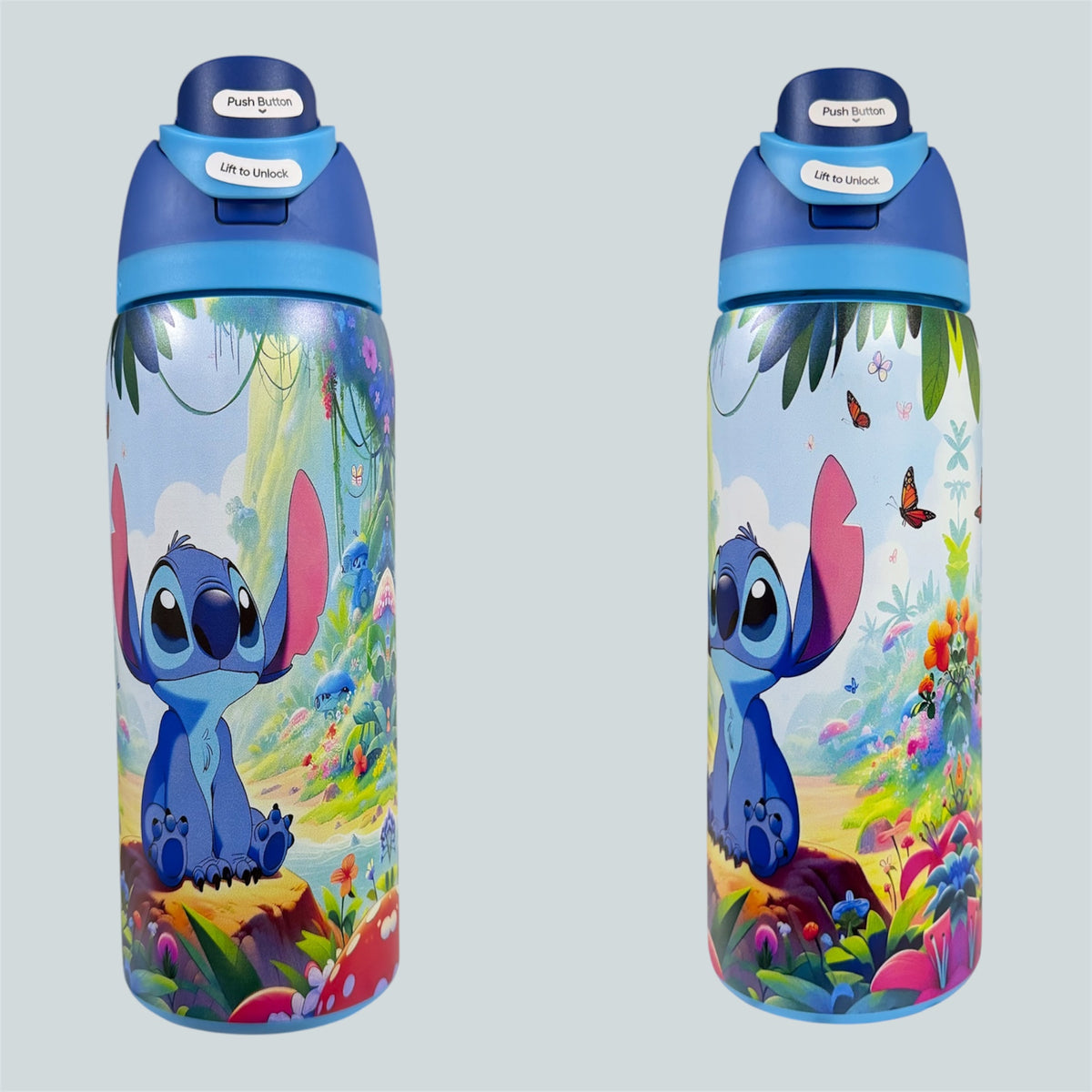 (#5) BLUE ALIEN WATER CANISTER WITH BUILT IN STRAW 32 OZ./945 ML 1 PC