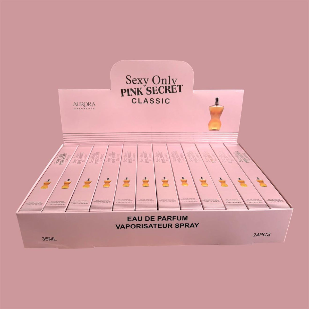SEXY ONLY PINK SECRET TRAVEL SIZE PERFUME 24 PCS DISPLAY H101-021