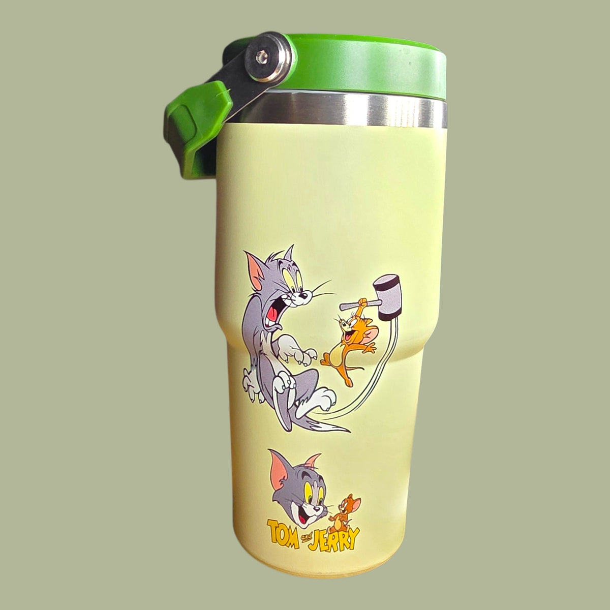 (#64) CAT & MOUSE S-WATER CANISTER WITH BUILT IN STRAW 20 OZ./.59 L 1 PC