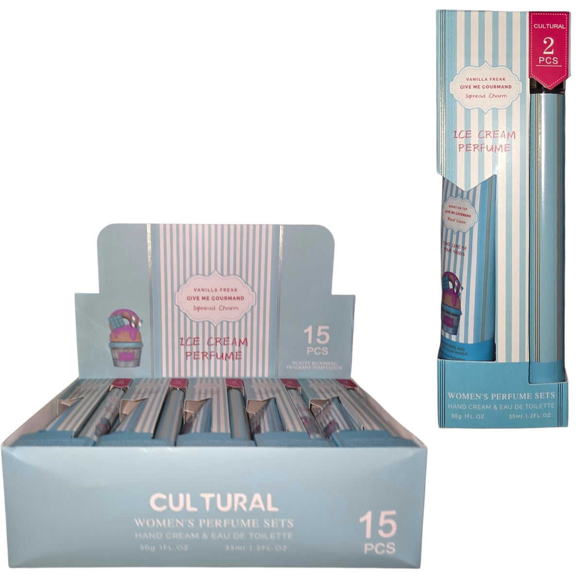 VANILLA FREAK WOMEN'S PERFUME SET 15 PCS DISPLAY