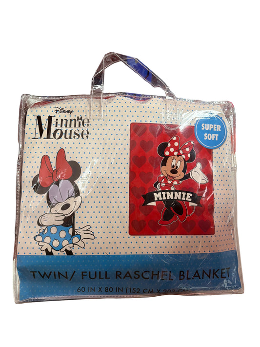 "HELLO" MINNIE TWIN/FULL DISNEY RACHELLE BLANKET