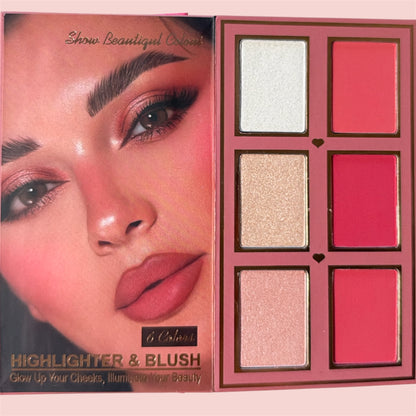 YILEYB ARTISTIC MAKEUP KIT EYESHADOW+HIGHLIGHTER+BLUSH+CONTOUR+POWDER+EYEBROW YL-230