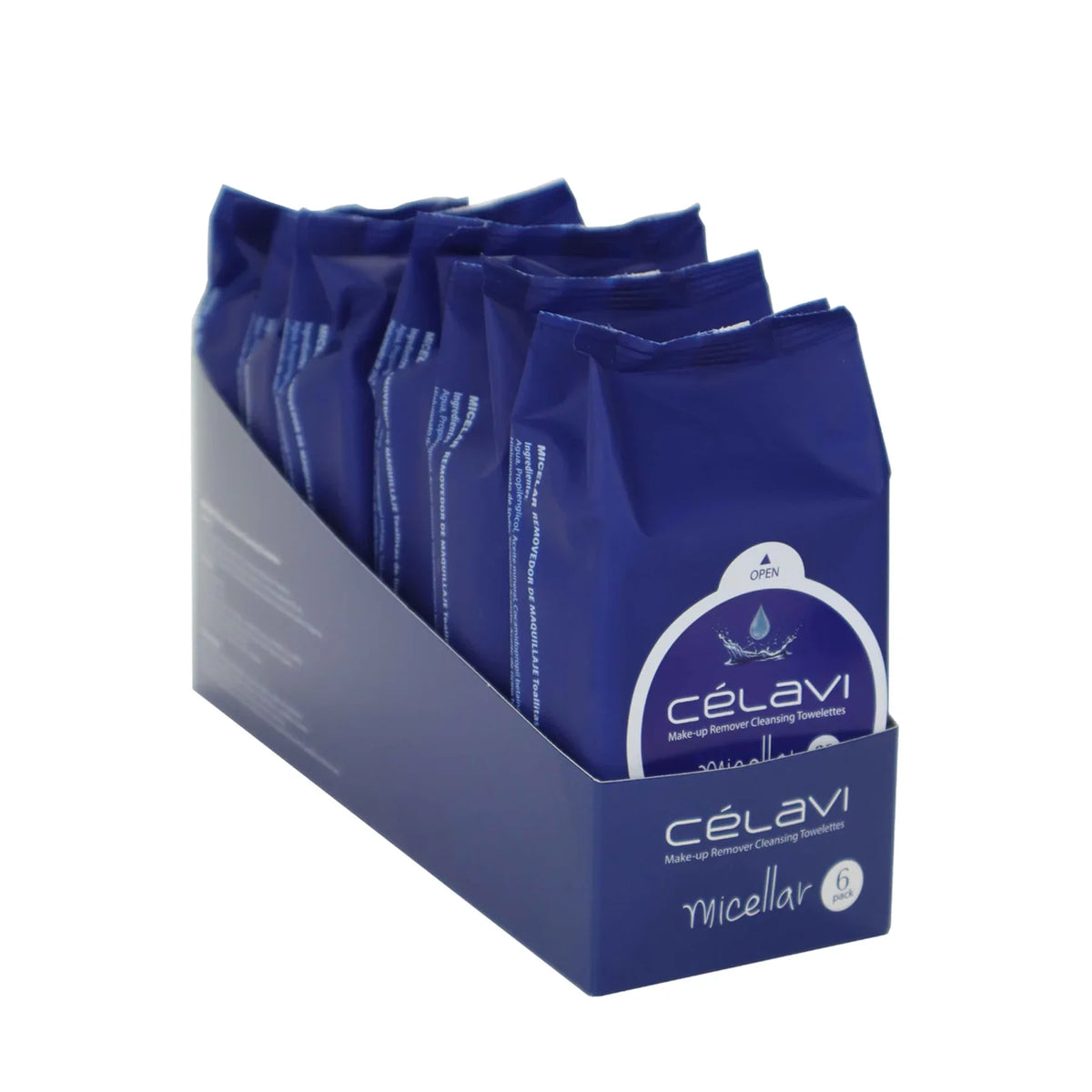 CELAVI MAKE-UP REMOVER CLEANSING TOWELETTES MICELLAR 6PACK
