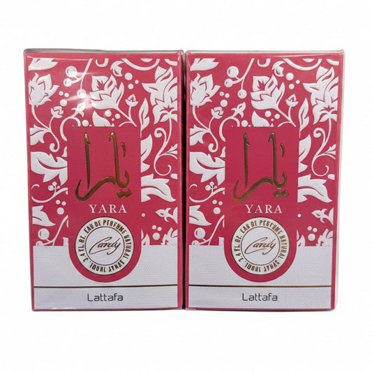 (LARGE) DEEP PINK PERFUME 3.4 OUNCES 100 ML 2 PCS