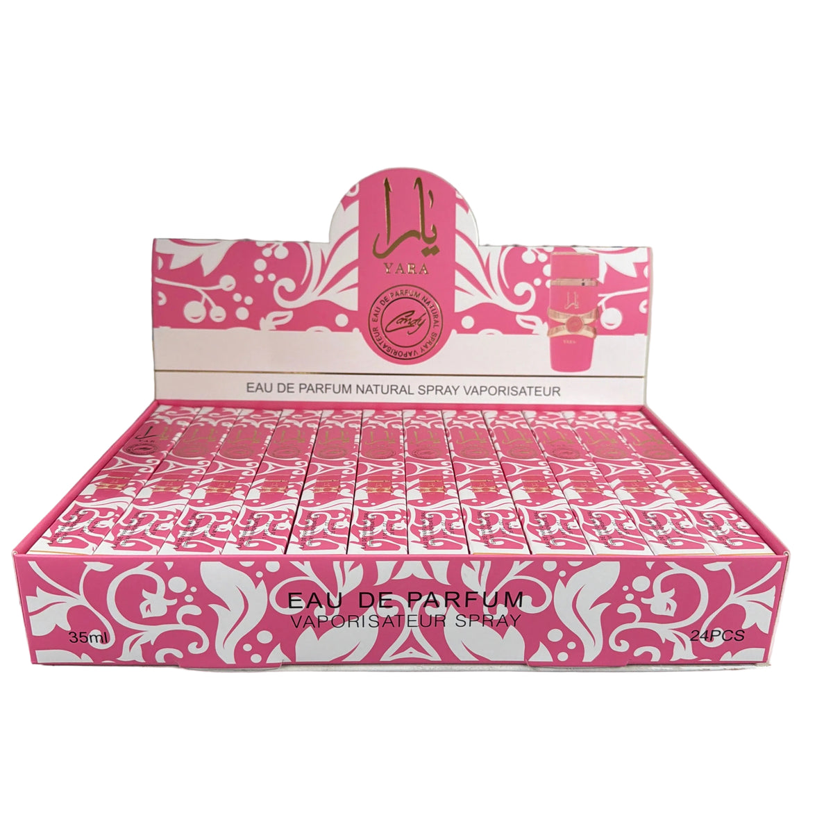 PINK TRAVEL SIZE PERFUME 24 PCS DISPLAY B100-113