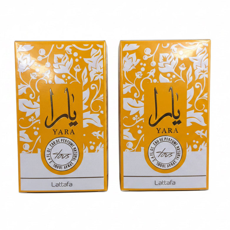(LARGE) YELLOW PERFUME 3.4 OUNCES 100 ML 2 PCS