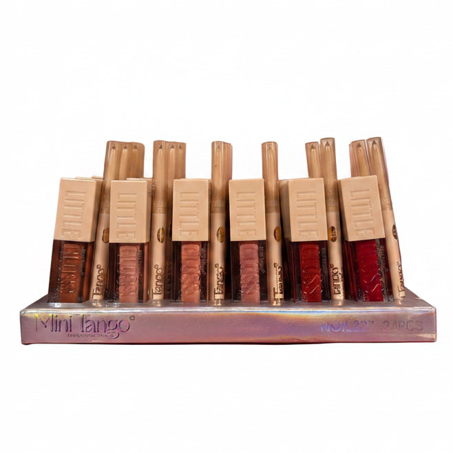 MINI TANGO PROFESSIONAL MAKE-UP LIP LINER & LIP GLOSS 24 PCS DISPLAY L227