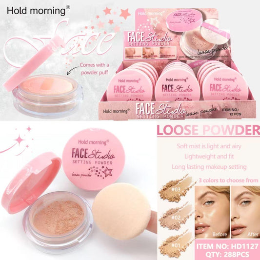 HOLD MORNING FACE STUDIO SETTING POWDER 24 PCS DISPLAY