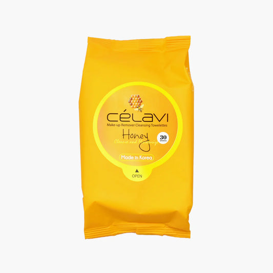 CELAVI MAKE-UP REMOVER CLEANSING TOWELETTES HONEY 6PACK