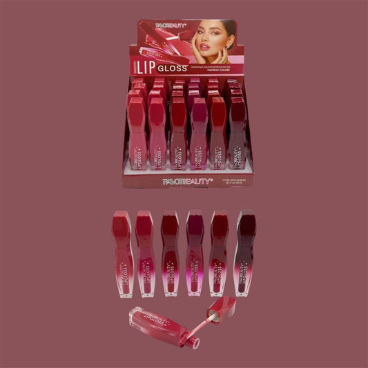 FAVORBEAUTY LIP GLOSS 24 PCS DISPLAY