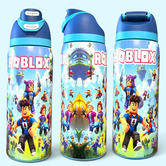(#163) GAMING ADVENTURE WATER CANISTER WITH BUILT IN STRAW 32 OZ./945 ML 1 PC