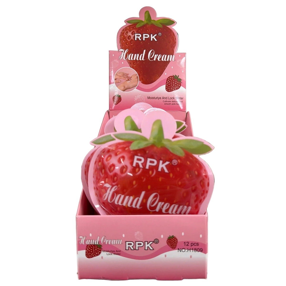 RPK STRAWBERRY HAND CREAM 12 PCS DISPLAY