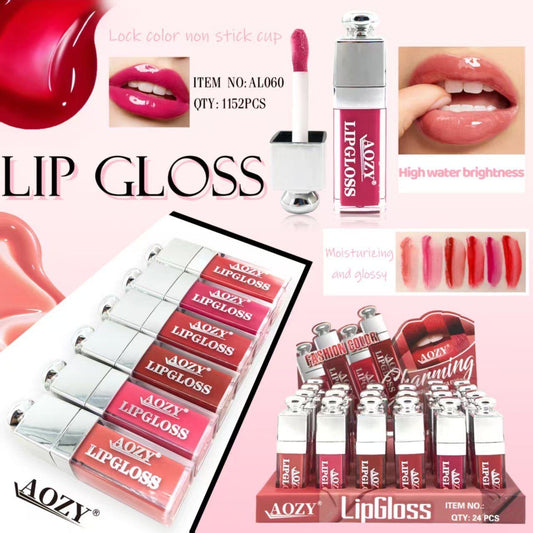 AOZY LIP GLOSS 24 PCS DISPLAY NO:AL060