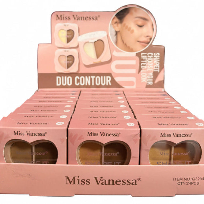 MISS VANESSA DUO CONTOUR MAKE-UP 24 PCS DISPLAY NO.G3294