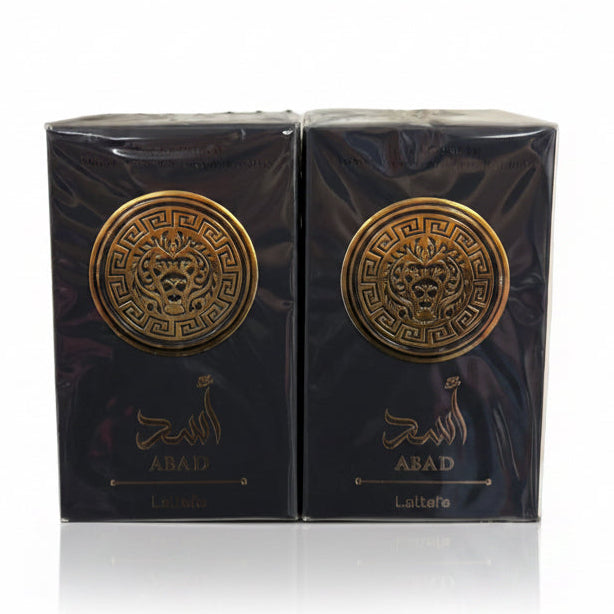 (LARGE) BLACK PERFUME 3.4 OUNCES 100 ML 2 PCS