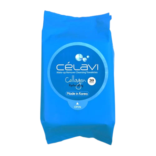 CELAVI MAKE-UP REMOVER CLEANSING TOWELETTES COLLAGEN 6PACK