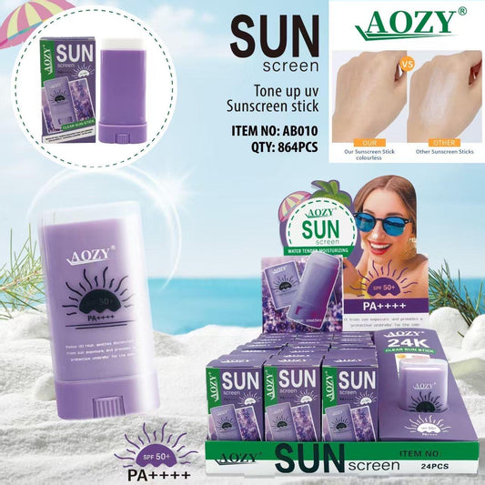 AOZY SUNSCREEN STICK SPF50+ 24PCS DISPLAY