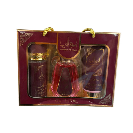 BURGUNDY COSMETICS SET 3 IN 1, 1 PC