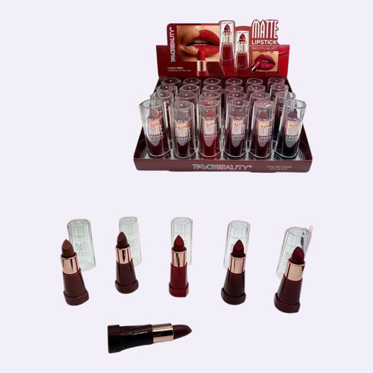FAVORBEAUTY MATTE LIPSTICK SMOOTH VELVET 24 PCS DISPLAY