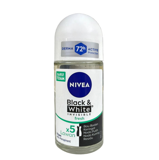NIVEA BLACK & WHITE INVISIBLE FRESH DEODORANT 2 PCS
