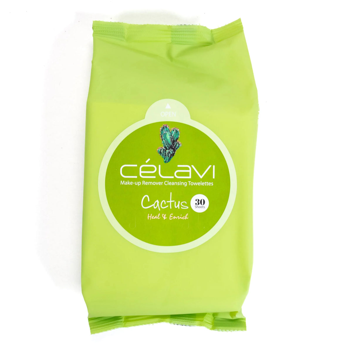 CELAVI MAKE-UP REMOVER CLEANSING TOWELETTES CACTUS 6PACK