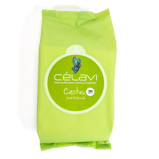 CELAVI MAKE-UP REMOVER CLEANSING TOWELETTES CACTUS 6PACK