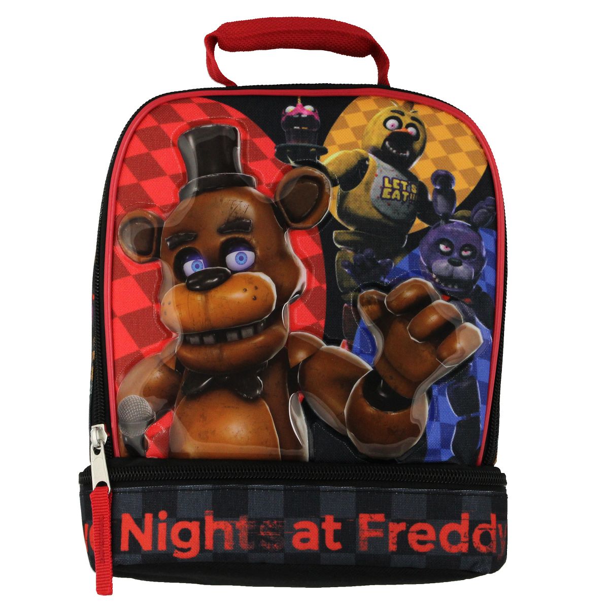 FIVE NIGHTS AT FREDDY’S DUAL COMPARTMENT INSULATED SOFT LUNCH BAG 1 PC