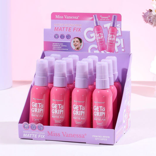 MISS VANESSA MAKEUP SETTING SPRAY MATTE FIX 12 PCS DISPLAY