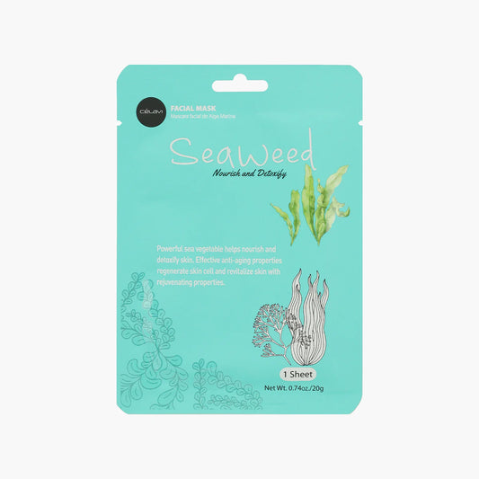 CELAVI FACIAL MASK SEAWEED NOURISHES & DETOXIFIES  24PACK